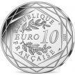 Монета Франция 10 евро 2021 год. Гарри Поттер. Летающий автомобиль. Серебро. Буклет