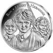 Монета Франция 10 евро 2021 год. Гарри Поттер, Рон и Гермиона. Серебро. Буклет