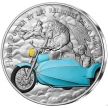 Монета Франция 10 евро 2021 год. Гарри Поттер, летающий мотоцикл. Серебро. Буклет