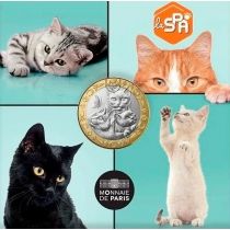 Франция 5 евро 2025 год. Кошка. Блистер