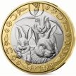 Монета Франция 5 евро 2025 год. Кролик. Блистер