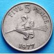 Монета Гернси 5 пенсов 1977-1982 год. XF