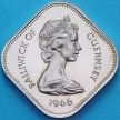 Монета Гернси 10 шиллингов 1966 год. Вильгельм Завоеватель. Proof