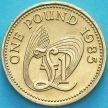 Монета Гернси 1 фунт 1985 год.