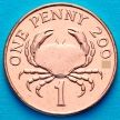 Монета Гернси 1 пенни 2006 год. Краб.