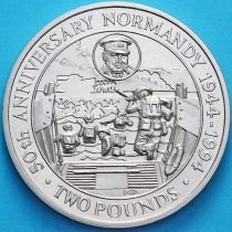 Гернси 2 фунта 1994 год. 50 лет высадке в Нормандии