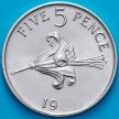 Монета Гернси 5 пенсов 1977 год.