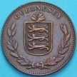 Монета Гернси 8 дублей 1920 год.