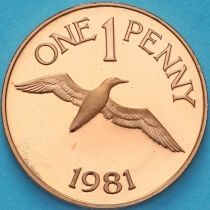 Гернси 1 пенни 1981 год. Пруф