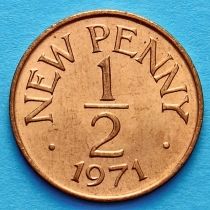 Гернси 1/2 пенни 1971 год.