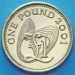 Монета Гернси 1 фунт 2001 год.