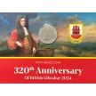 Монета Гибралтар 50 пенсов 2024 год. 320 лет Британскому Гибралтару. Буклет