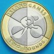 Монета  Гибралтар 2 фунта 2019 год. Островные игры АВ