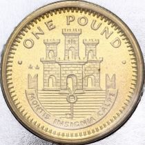 Гибралтар 1 фунт 1990 год. Конверт