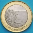 Монета  Гибралтар 2 фунта 2020 год. Пляж Сэнди Бэй
