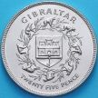 Монета Гибралтар 25 новых пенсов 1977 год. 25 лет правлению Королевы Елизаветы II