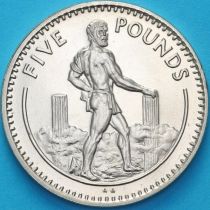 Гибралтар 5 фунтов 1990 год. Геркулес. Конверт