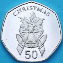Гибралтар 50 пенсов 2012 год. Рождество