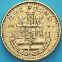 Гибралтар 1 фунт 2002 год.