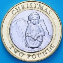 Гибралтар 2 фунта 2021 год. Рождество.