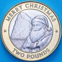 Гибралтар 2 фунта 2025 год. Рождество.