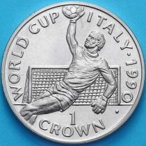 Гибралтар 1 крона 1990 год. ЧМ по футболу. №3