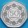Монета Гибралтар 50 пенсов 1988 год. АА