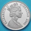 Монета  Гибралтар 1 крона 2005 год. Колонна Нельсона в Лондоне