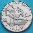 Монета  Гибралтар 1 крона 1994 год. ЧМ по футболу. Вратарь и нападающий.