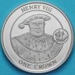 Монета  Гибралтар 1 крона 2008 год. Генрих VIII