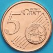 Монета Кипр  5 евроцентов 2015 год.  На монете есть дата 2015