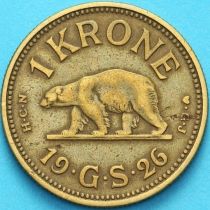Гренландия 1 крона 1926 год