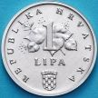 Монета Хорватия 1 липа 1993 год. Без точки