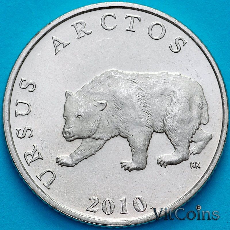 Монета Хорватия 5 кун 2010 год.