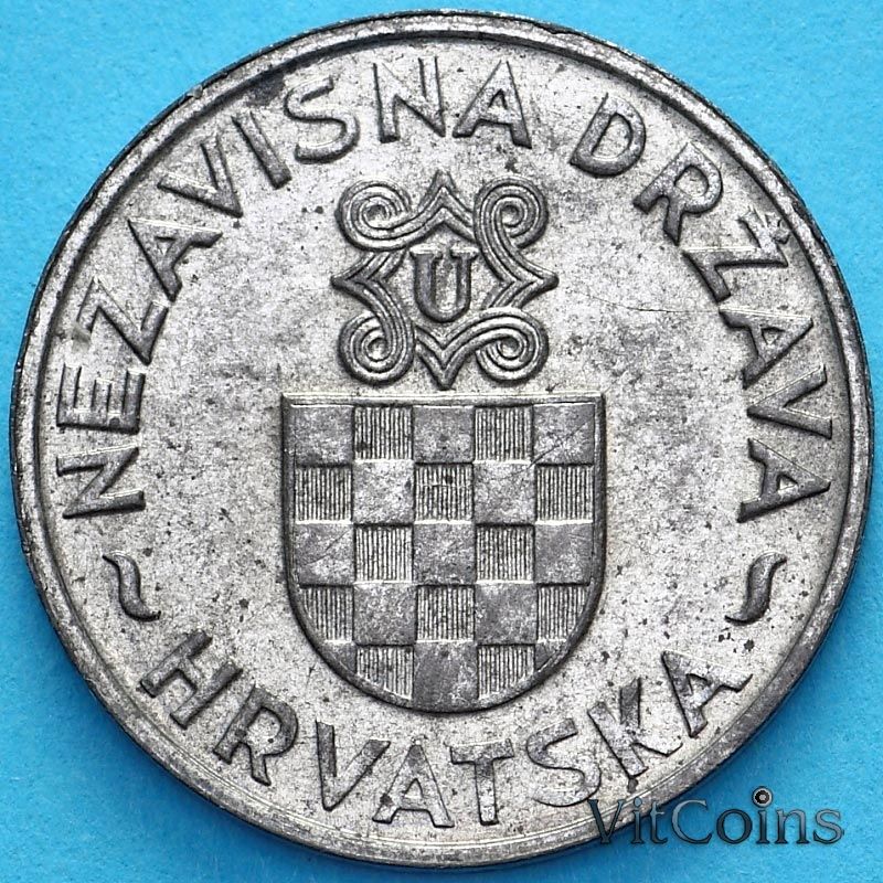 Монета Хорватия 2 куны 1941 год. Монета Хорватия 2 куны 1941 год.