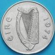 Монета Ирландии 10 пенсов 1974 год. Атлантический лосось.