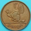 Монета Ирландия 1 пенни 1942 год. Курица.