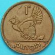 Монета Ирландия 1 пенни 1948 год. Курица.