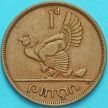 Монета Ирландия 1 пенни 1949 год. Курица.