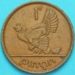 Монета Ирландия 1 пенни 1950 год. Курица.