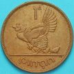 Монета Ирландия 1 пенни 1966 год. Курица.