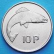 Монета Ирландии 10 пенсов 1978 год. Атлантический лосось.