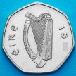 Монета Ирландия 50 пенсов 1998 год. Вальдшнеп.