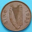Монета Ирландия 1/2 пенни 1953 год. Свинья.