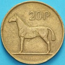 Ирландия 20 пенсов 1986 год. Ирландская охотничья лошадь.