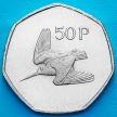 Монета Ирландия 50 пенсов 2000 год. Вальдшнеп.