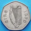 Монета Ирландии 50 пенсов 1970 год. Вальдшнеп.