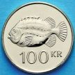 Монета Исландии 100 крон 2007 год. Рыба Пинагора