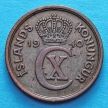 Монета Исландии 2 эйре 1940 год.