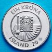 Монета Исландия 1 крона 1999 год. Треска.